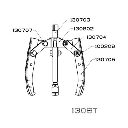 EXTRACTOR FORZA SERIE 1300T0 MECÁNICO DE 3 PATAS